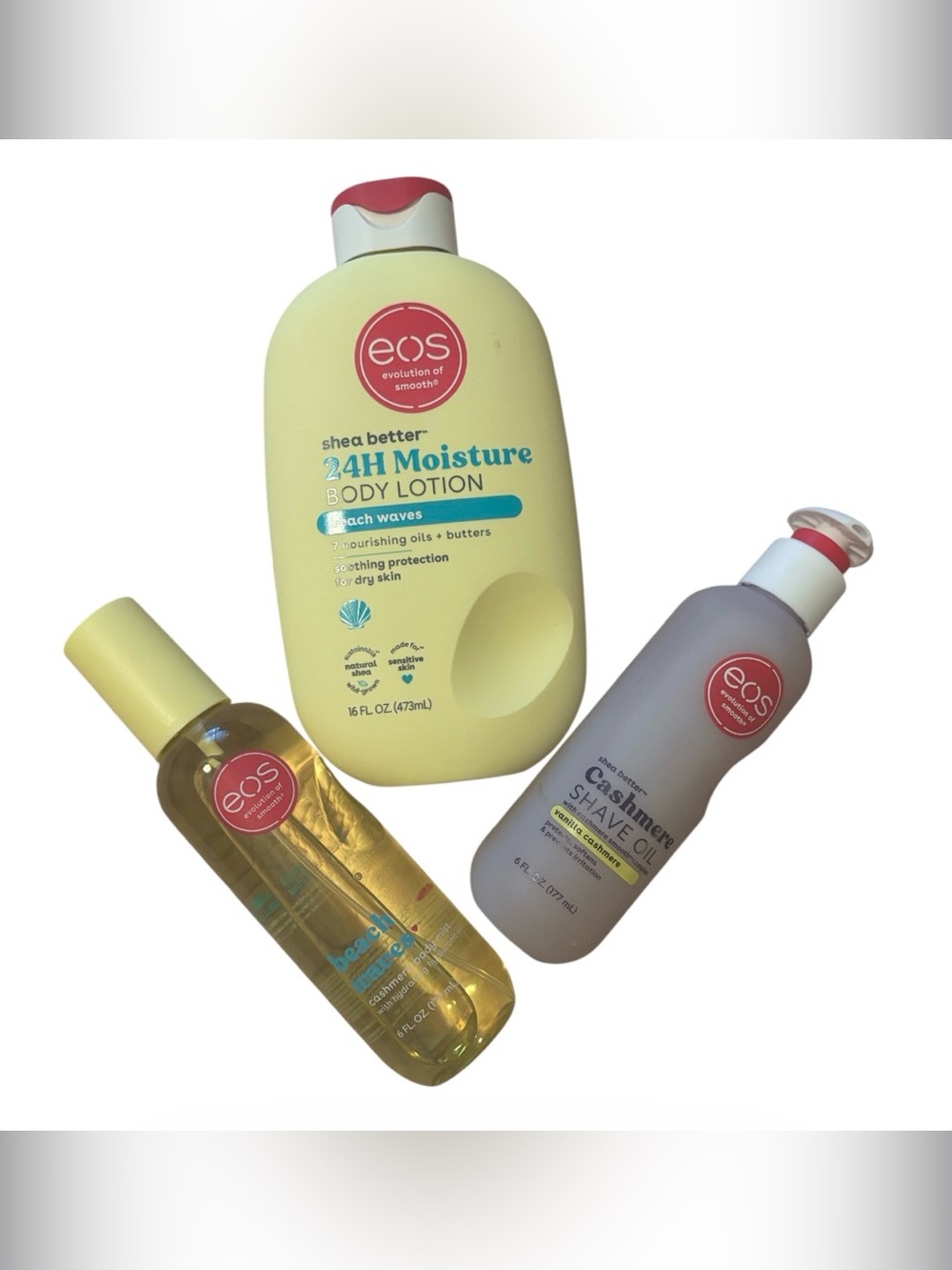 EOS BUNDLE | Beach Waves Body Lotion & Body Mist | Vanilla Shave Oil BONUS GIFT